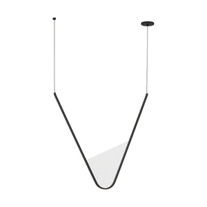 Visual Comfort Modern - SLCH836SCTB - LED Chandelier - Mizu - Nightshade Black