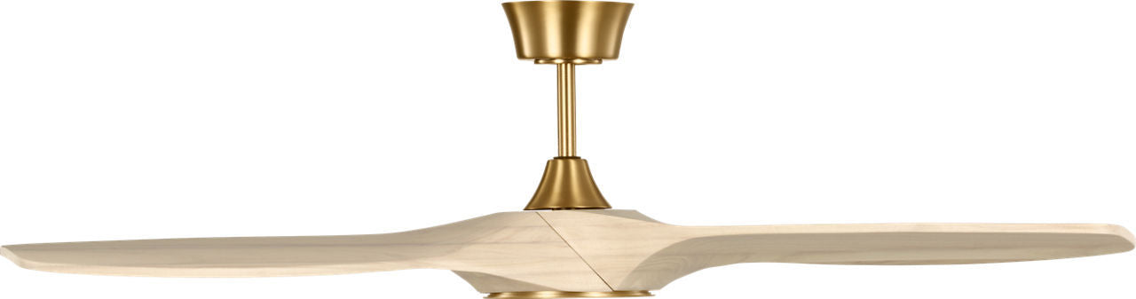 Visual Comfort Fan - 3SLNSM52BBSWWOD - 52" Ceiling Fan - Selen - Burnished Brass