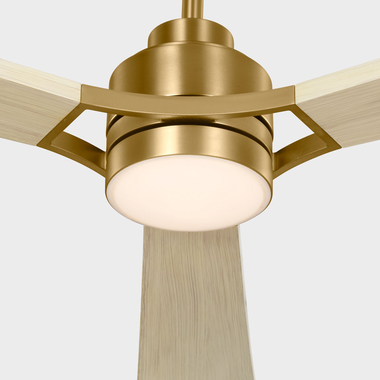 Visual Comfort Fan - 3TRLSM60BBSWWOD - 60" Ceiling Fan - Trillium - Burnished Brass