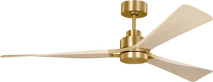 Visual Comfort Fan - 3TRLSM60BBSWWOD - 60" Ceiling Fan - Trillium - Burnished Brass