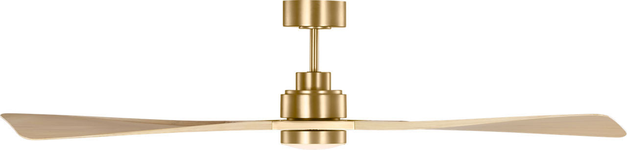 Visual Comfort Fan - 3TRLSM60BBSWWOD - 60" Ceiling Fan - Trillium - Burnished Brass