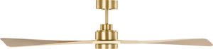 Visual Comfort Fan - 3TRLSM60BBSWWOD - 60" Ceiling Fan - Trillium - Burnished Brass