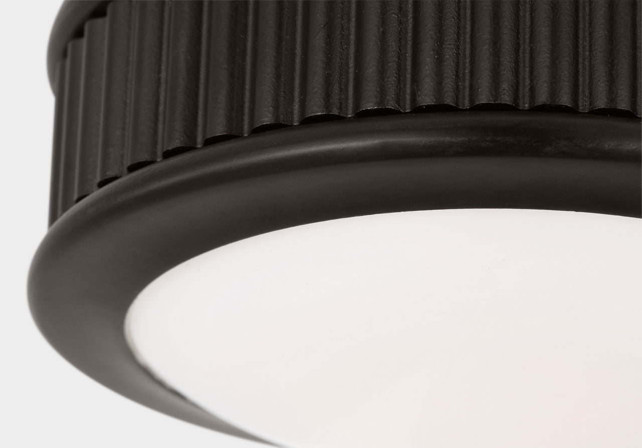Visual Comfort Studio - PCF1001AI - LED Flush Mount - Ritz - Aged Iron | Aged Iron