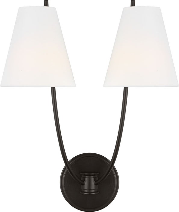 Visual Comfort Studio - CW1422AI - Two Light Wall Sconce - Marina - Aged Iron | Aged Iron