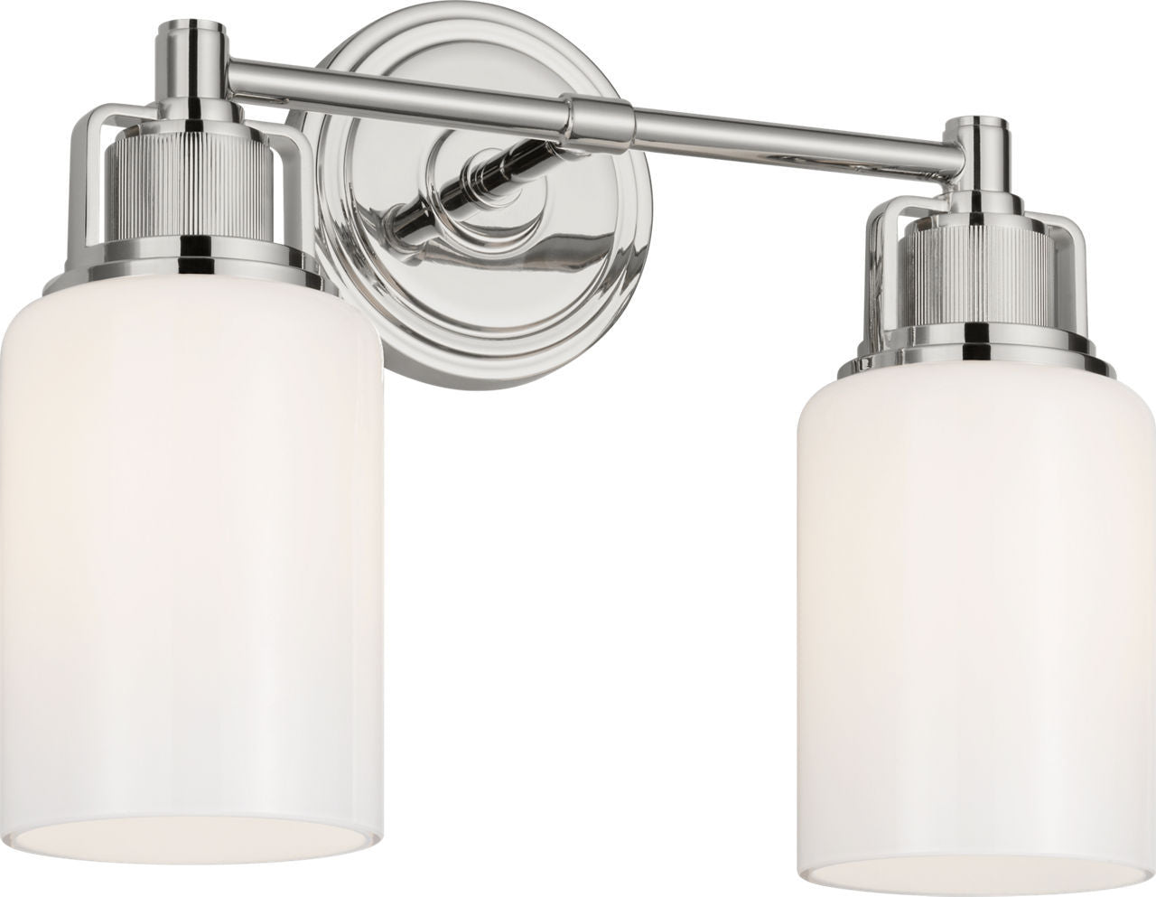 Visual Comfort Studio - CV1112PN - Two Light Bath - Ashford - Polished Nickel | Polished Nickel