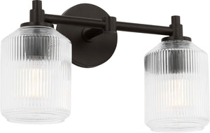 Visual Comfort Studio - CV1092AI - Two Light Bath - Barstow - Aged Iron | Aged Iron