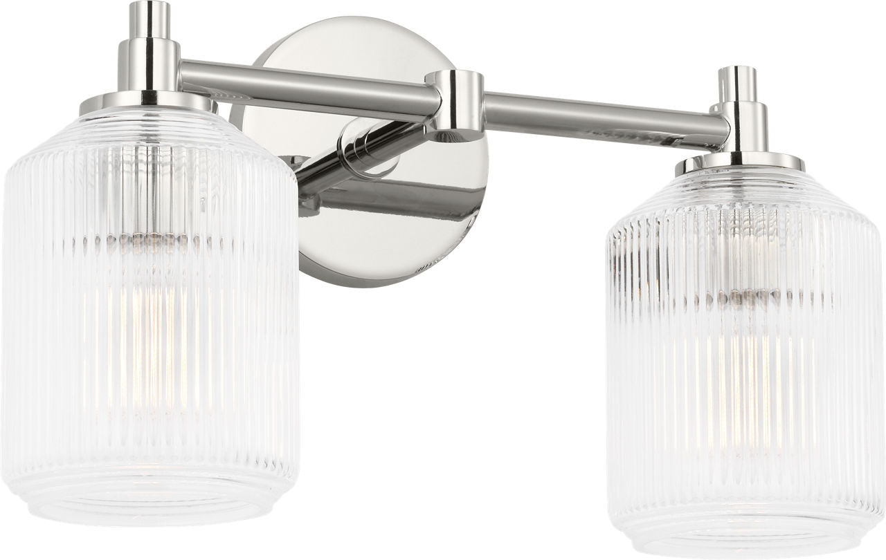 Visual Comfort Studio - CV1092PN - Two Light Bath - Barstow - Polished Nickel | Polished Nickel