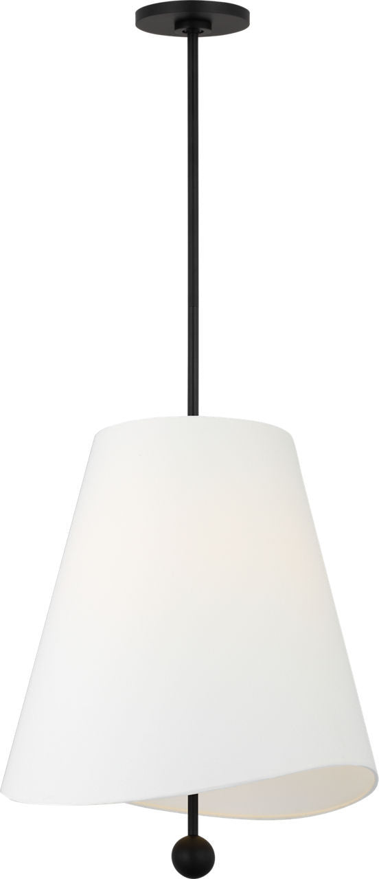 Visual Comfort Studio - KSP1213MBK - Three Light Hanging Shade - Beauvoir - Midnight Black | Midnight Black
