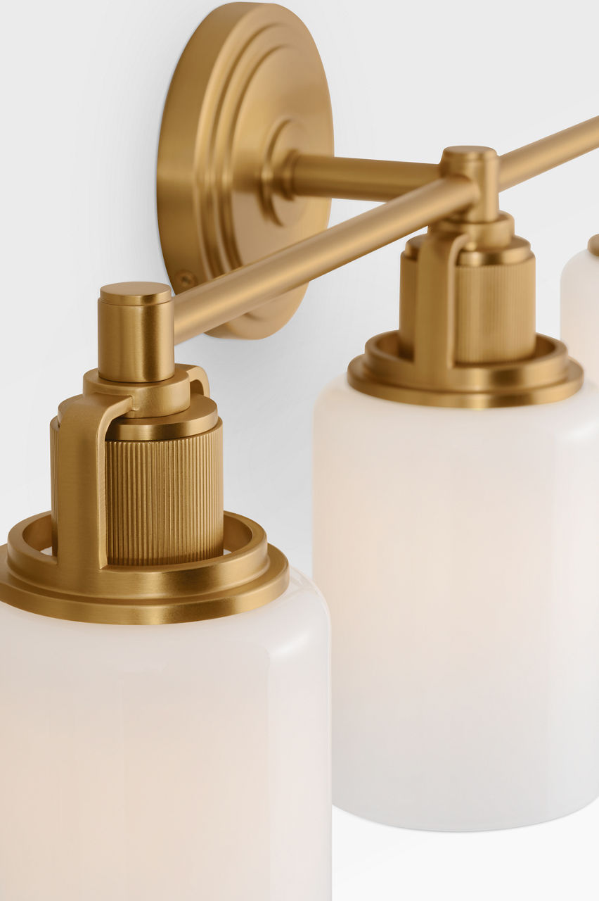 Visual Comfort Studio - CV1113BBS - Three Light Bath - Ashford - Burnished Brass | Burnished Brass