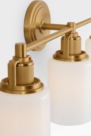 Visual Comfort Studio - CV1113BBS - Three Light Bath - Ashford - Burnished Brass | Burnished Brass