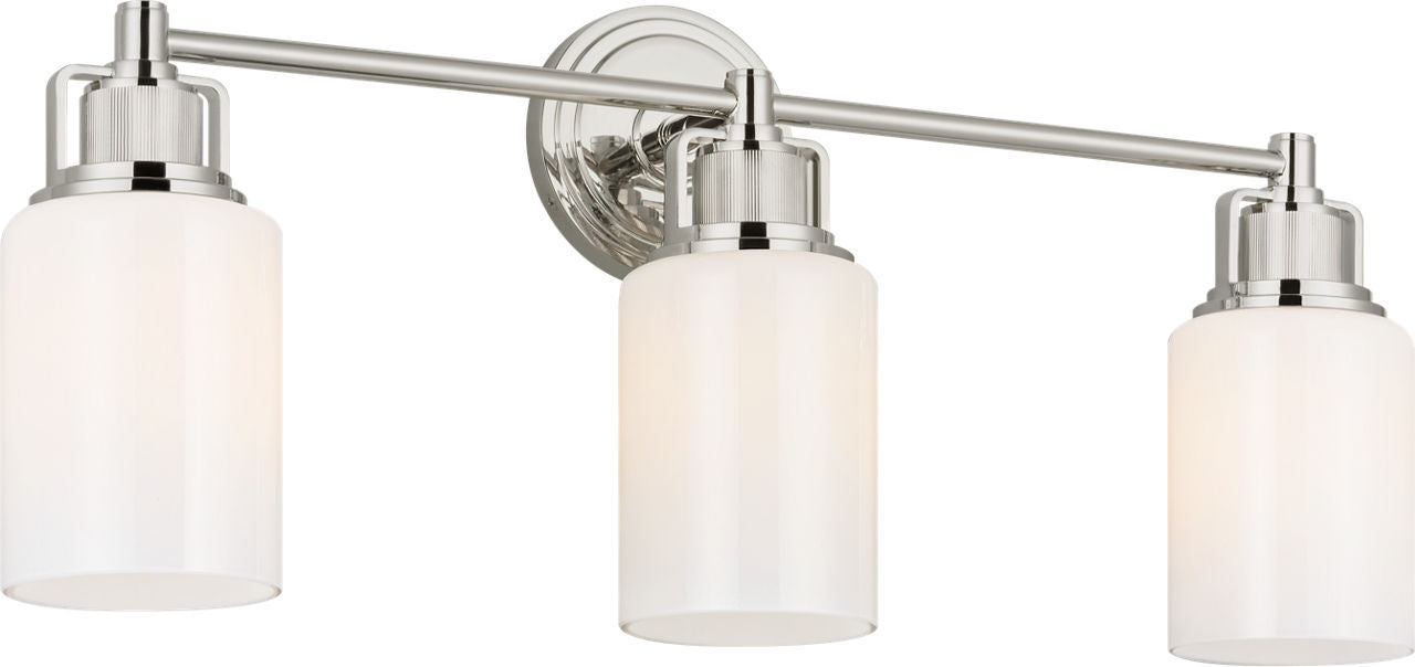 Visual Comfort Studio - CV1113PN - Three Light Bath - Ashford - Polished Nickel | Polished Nickel