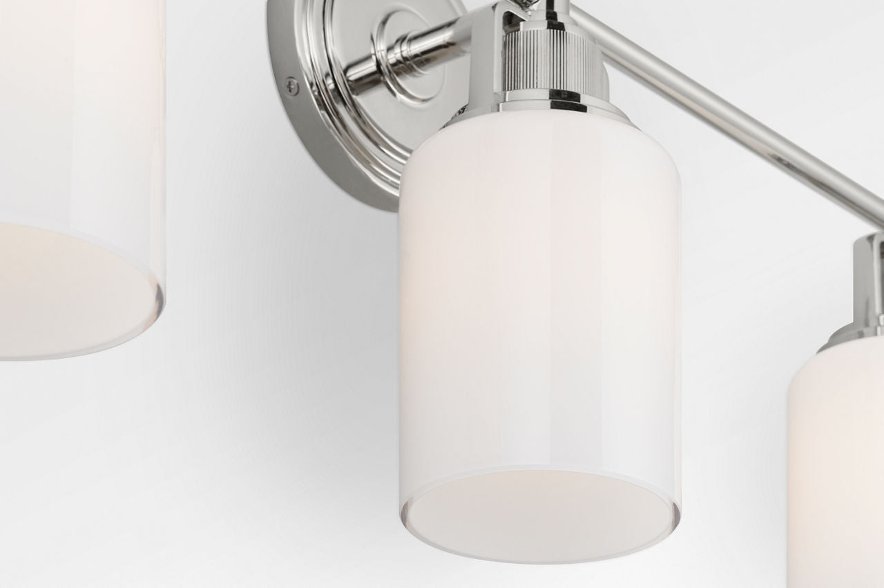 Visual Comfort Studio - CV1113PN - Three Light Bath - Ashford - Polished Nickel | Polished Nickel