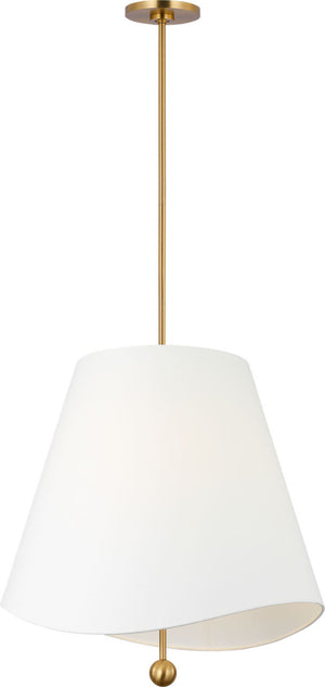 Visual Comfort Studio - KSP1224BBS - Four Light Hanging Shade - Beauvoir - Burnished Brass | Burnished Brass