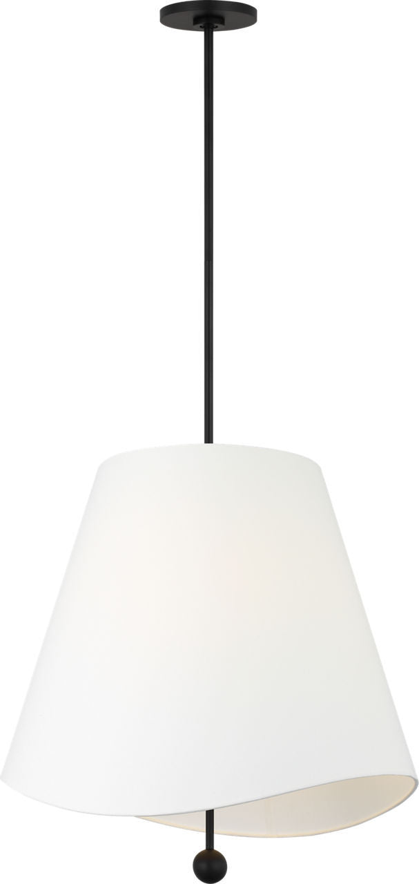 Visual Comfort Studio - KSP1224MBK - Four Light Hanging Shade - Beauvoir - Midnight Black | Midnight Black