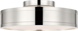 Visual Comfort Studio - PCF1051PN - LED Semi Flush Mount - Dupont - Polished Nickel | Polished Nickel