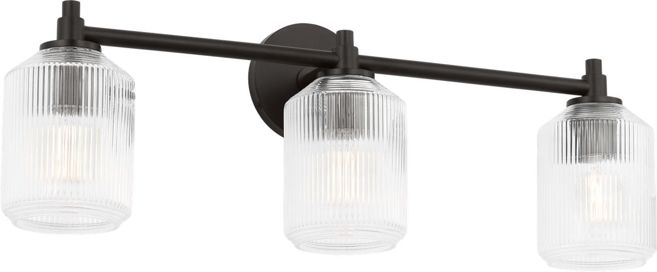 Visual Comfort Studio - CV1093AI - Three Light Bath - Barstow - Aged Iron | Aged Iron