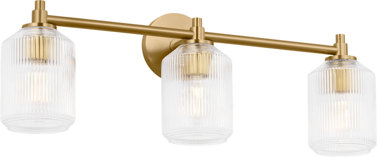Visual Comfort Studio - CV1093BBS - Three Light Bath - Barstow - Burnished Brass | Burnished Brass