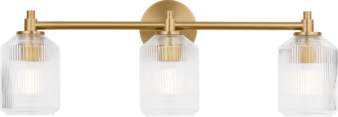 Visual Comfort Studio - CV1093BBS - Three Light Bath - Barstow - Burnished Brass | Burnished Brass