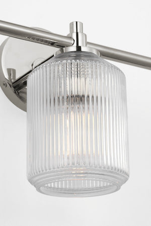 Visual Comfort Studio - CV1093PN - Three Light Bath - Barstow - Polished Nickel | Polished Nickel