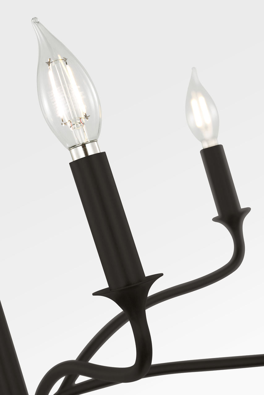 Visual Comfort Studio - AC1226AI - Six Light Chandelier - Chatsworth - Aged Iron | Aged Iron