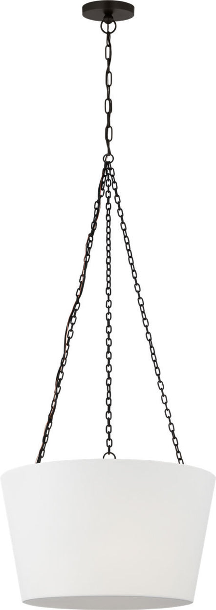 Visual Comfort Studio - PCP1033AI - Three Light Hanging Shade - Herve - Aged Iron | Aged Iron
