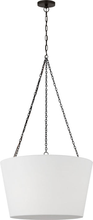 Visual Comfort Studio - PCP1033AI - Three Light Hanging Shade - Herve - Aged Iron | Aged Iron