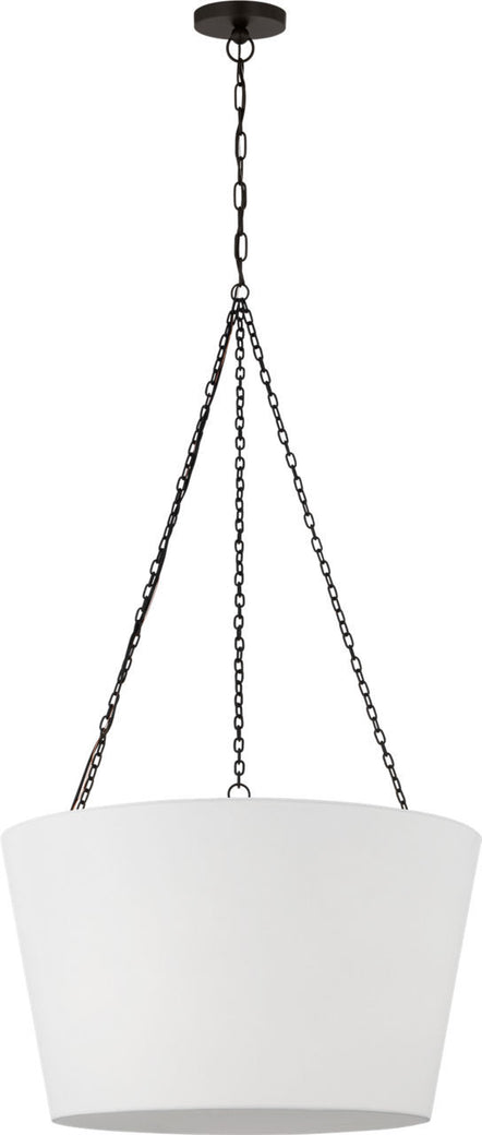 Visual Comfort Studio - PCP1033AI - Three Light Hanging Shade - Herve - Aged Iron | Aged Iron