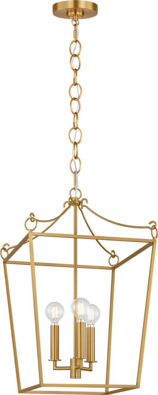 Visual Comfort Studio - KSC1183BBS - Three Light Lantern - Carlyle - Burnished Brass | Burnished Brass