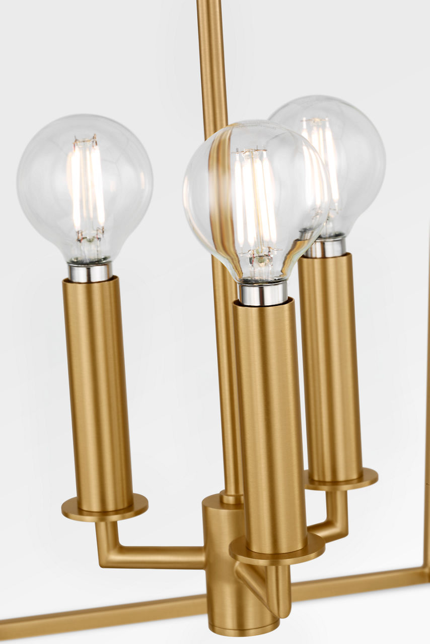 Visual Comfort Studio - KSC1183BBS - Three Light Lantern - Carlyle - Burnished Brass | Burnished Brass