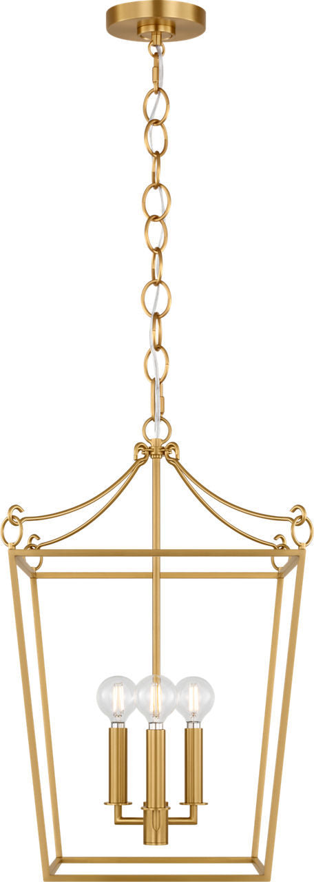 Visual Comfort Studio - KSC1183BBS - Three Light Lantern - Carlyle - Burnished Brass | Burnished Brass