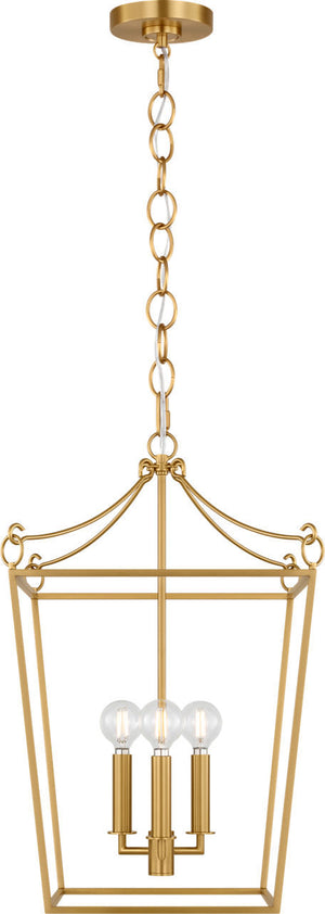 Visual Comfort Studio - KSC1183BBS - Three Light Lantern - Carlyle - Burnished Brass | Burnished Brass
