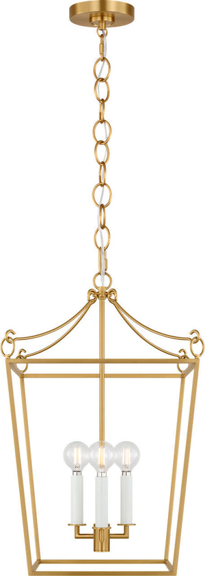 Visual Comfort Studio - KSC1183BBS - Three Light Lantern - Carlyle - Burnished Brass | Burnished Brass