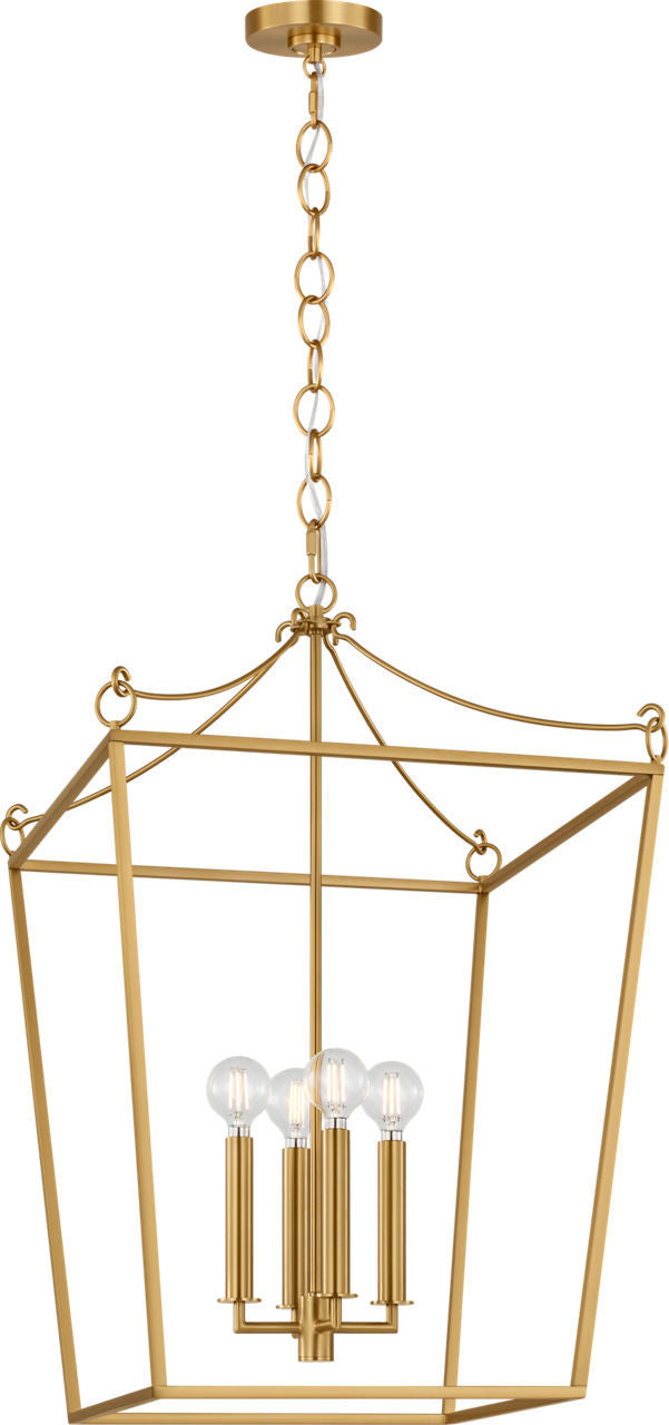 Visual Comfort Studio - KSC1174BBS - Four Light Lantern - Carlyle - Burnished Brass | Burnished Brass