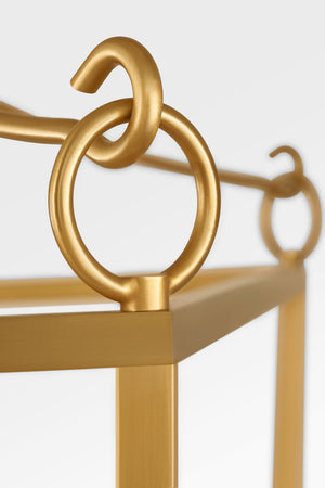 Visual Comfort Studio - KSC1174BBS - Four Light Lantern - Carlyle - Burnished Brass | Burnished Brass