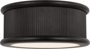 Visual Comfort Studio - PCF1033AI - Three Light Flush Mount - Ritz - Aged Iron | Aged Iron