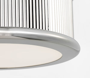 Visual Comfort Studio - PCF1033PN - Three Light Flush Mount - Ritz - Polished Nickel | Polished Nickel