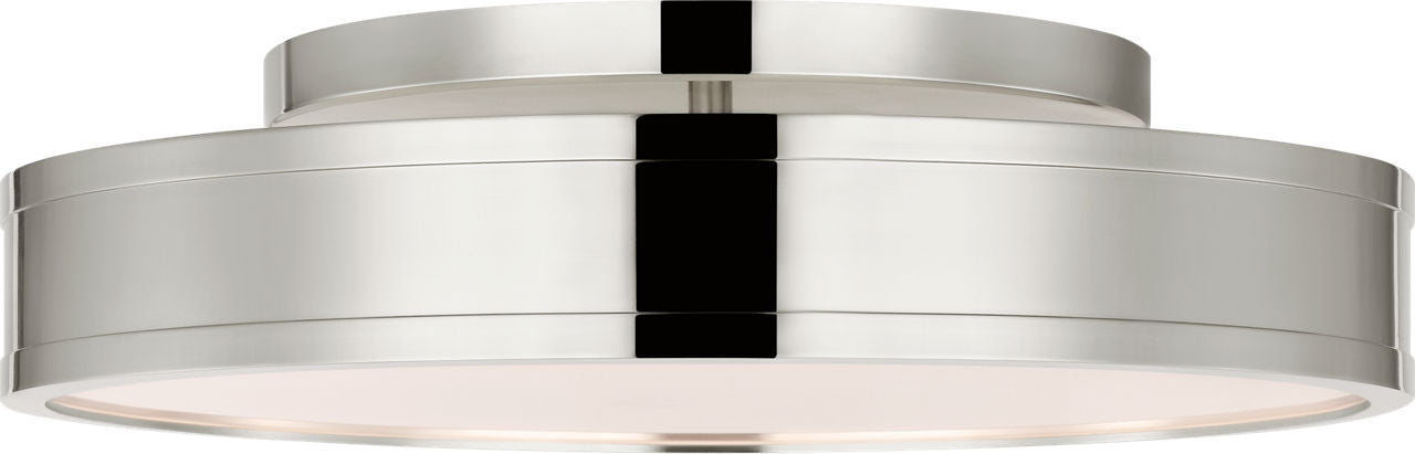 Visual Comfort Studio - PCF1041PN - LED Semi Flush Mount - Dupont - Polished Nickel | Polished Nickel