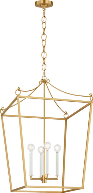 Visual Comfort Studio - KSC1194BBS - Four Light Lantern - Carlyle - Burnished Brass | Burnished Brass