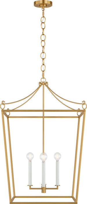 Visual Comfort Studio - KSC1194BBS - Four Light Lantern - Carlyle - Burnished Brass | Burnished Brass