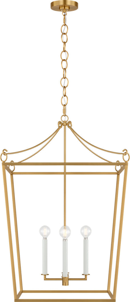 Visual Comfort Studio - KSC1194BBS - Four Light Lantern - Carlyle - Burnished Brass | Burnished Brass