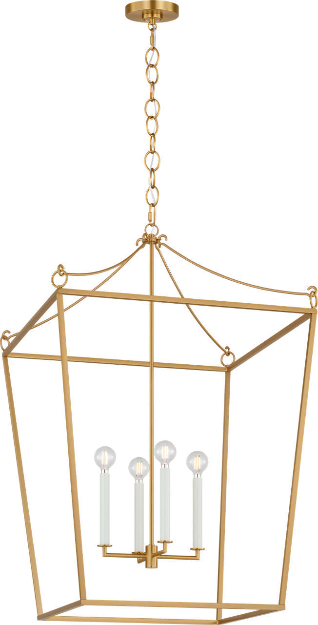 Visual Comfort Studio - KSC1204BBS - Four Light Lantern - Carlyle - Burnished Brass | Burnished Brass
