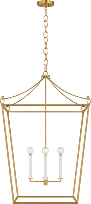 Visual Comfort Studio - KSC1204BBS - Four Light Lantern - Carlyle - Burnished Brass | Burnished Brass