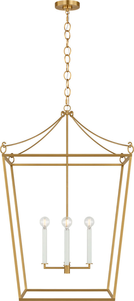 Visual Comfort Studio - KSC1204BBS - Four Light Lantern - Carlyle - Burnished Brass | Burnished Brass