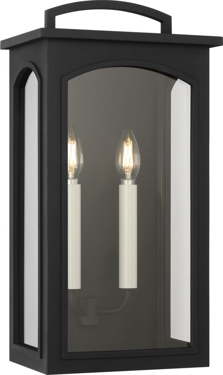 Visual Comfort Studio - CO1542TXB - Two Light Wall Lantern - Modesto - Textured Black | Textured Black