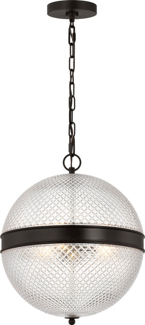 Visual Comfort Studio - AP1303AI - Three Light Pendant - Lucinda - Aged Iron | Aged Iron