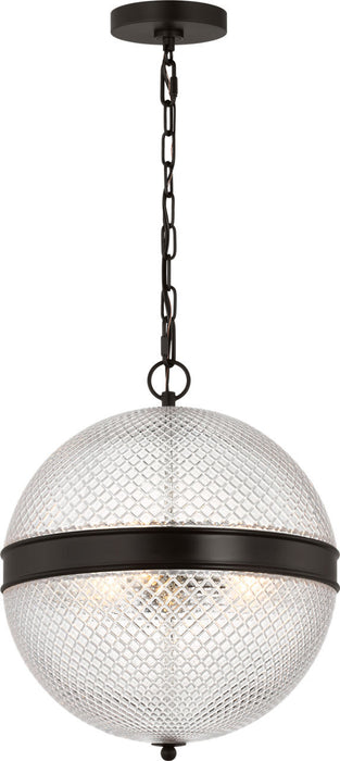 Visual Comfort Studio - AP1303AI - Three Light Pendant - Lucinda - Aged Iron | Aged Iron