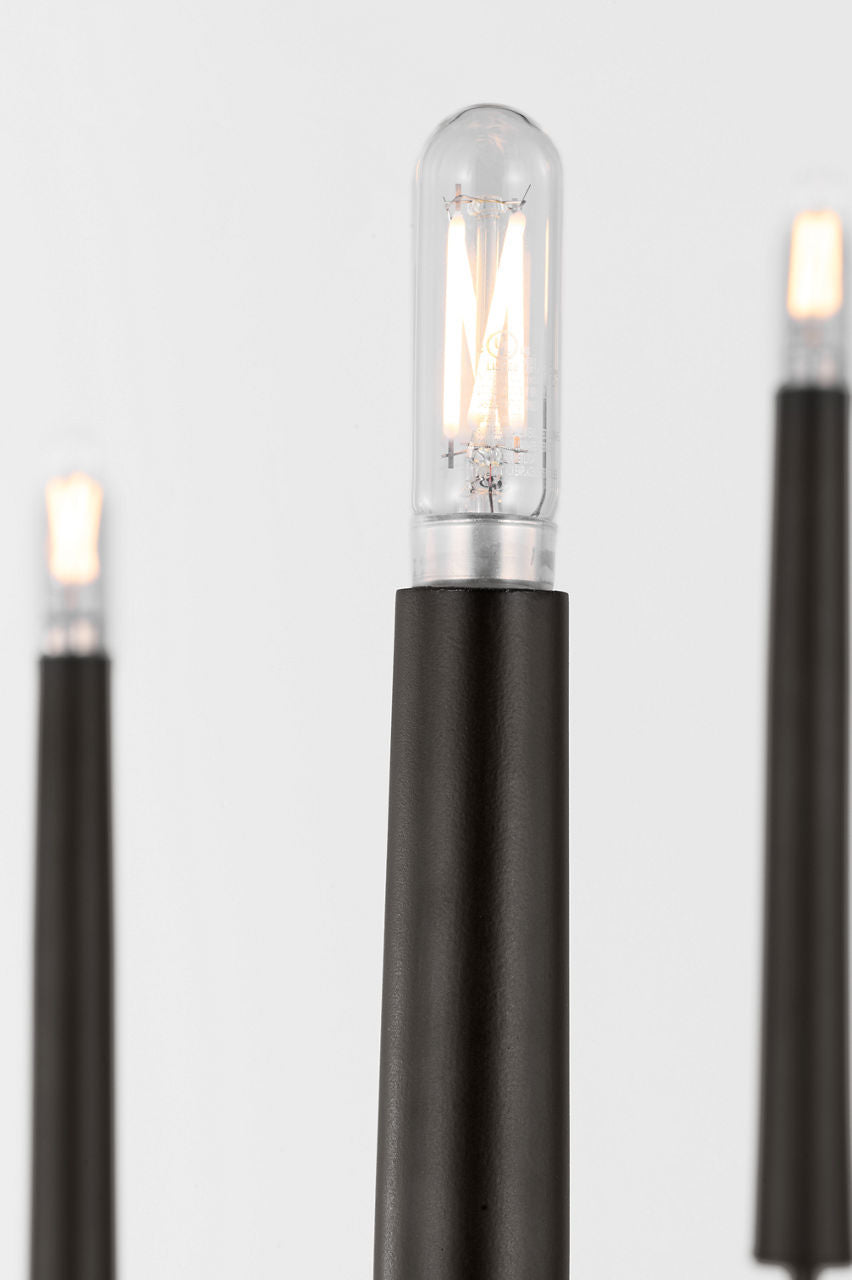 Visual Comfort Studio - EC1198AI - Eight Light Chandelier - Lois - Aged Iron | Aged Iron