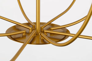 Visual Comfort Studio - EC1198BBS - Eight Light Chandelier - Lois - Burnished Brass | Burnished Brass