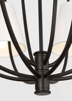 Visual Comfort Studio - CC18312AI - 12 Light Chandelier - Marina - Aged Iron | Aged Iron