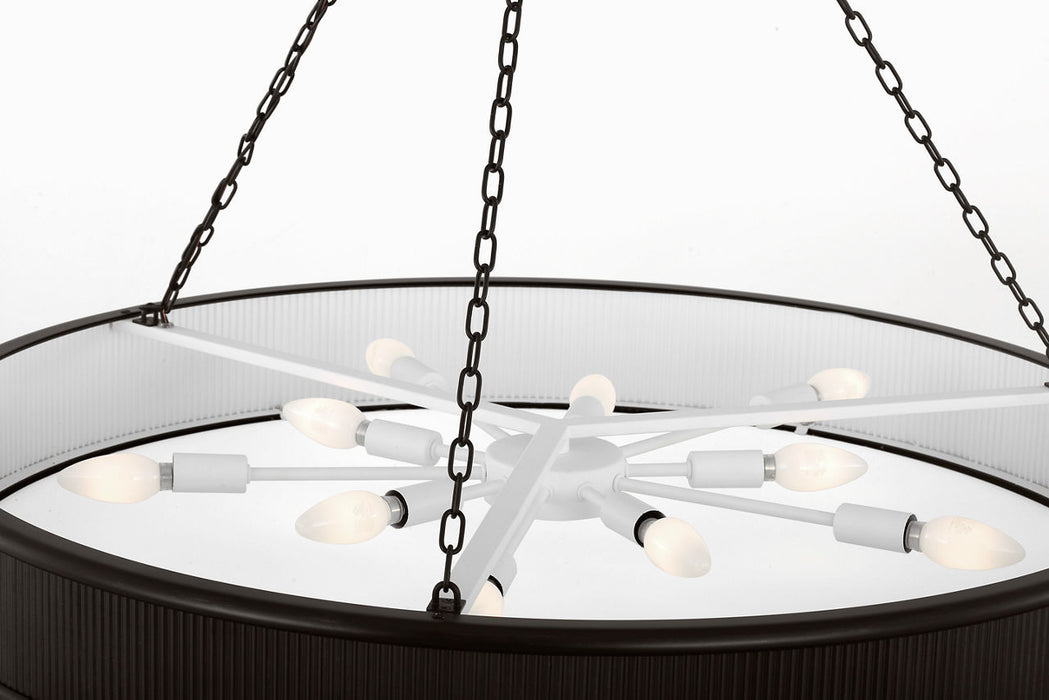 Visual Comfort Studio - PCC10110AI - Ten Light Chandelier - Ritz - Aged Iron | Aged Iron